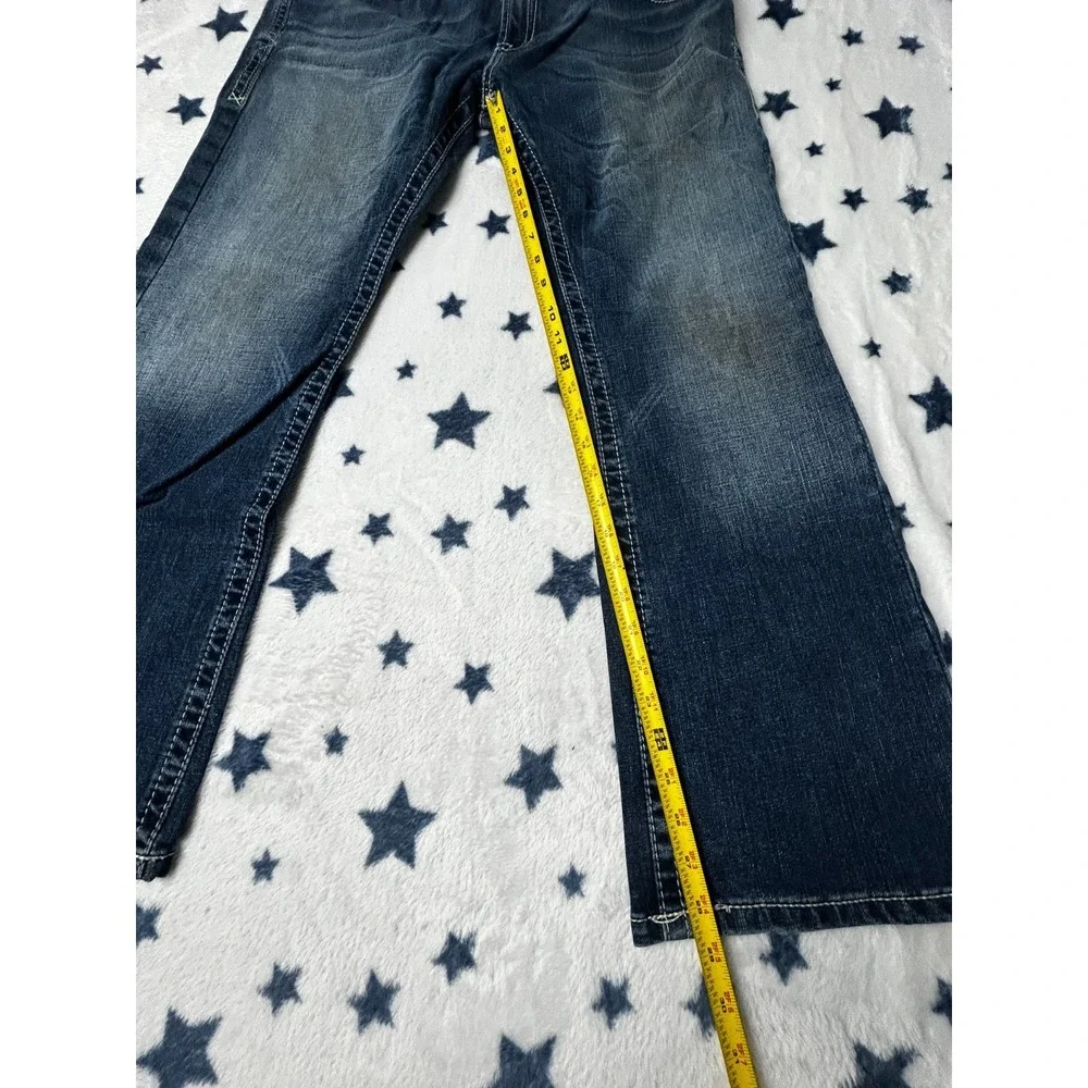 Ariat M7 Rocker Boot Jeans Mens 36x30 Blue Stretch Western Cowboy Denim